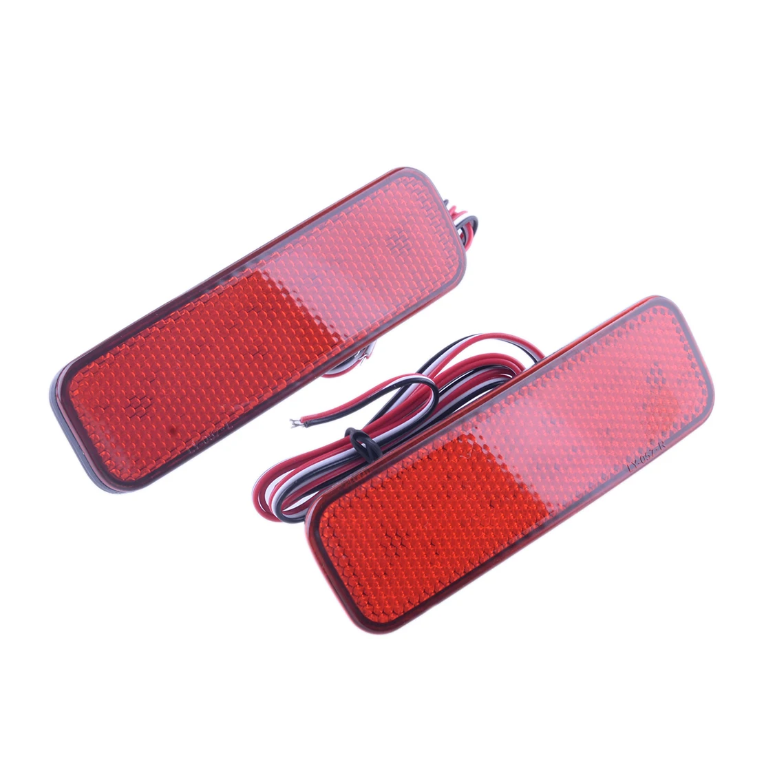 1778457 BK21515C0AA 2pcs Red Lens LED Rear Bumper Reflector Brake Light 1778456 Fit For Ford Transit Van Custom Connect Tourneo