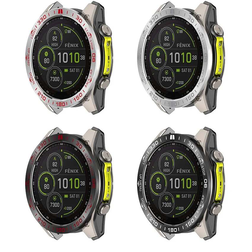 ​   Garmin Quatix8 レーシングスチールベゼル (47MM /51MM) 時計アクセサリー用交換用時計ベゼル