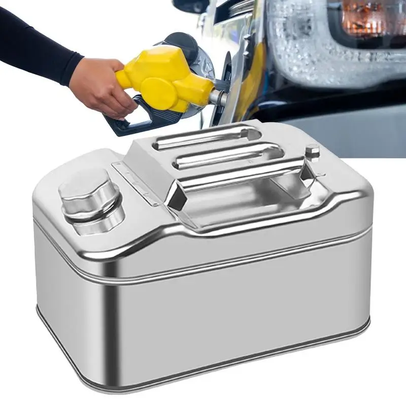 

Gases Can Stainless Steel Stainless Steel Auto Fuels Containers Gasolines Cans With 3 Handles Flexible Spout & Vent Kit For Cars