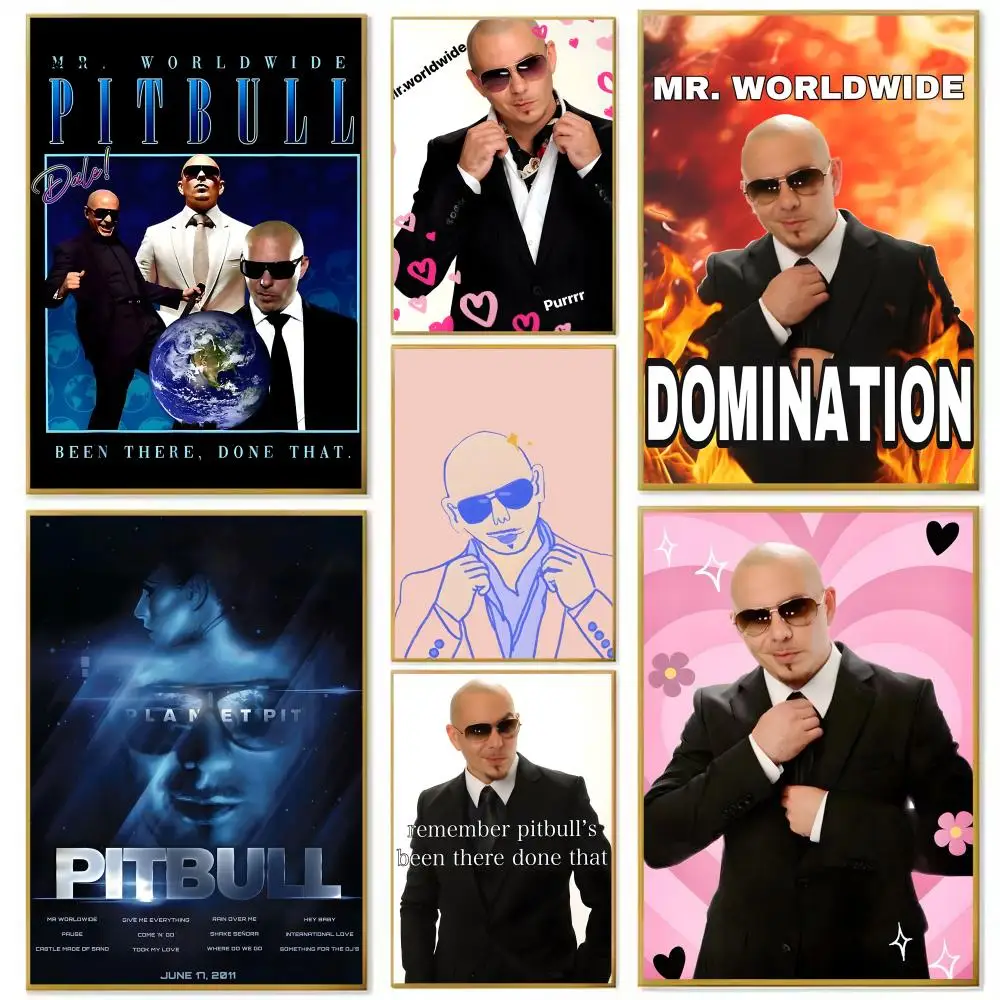 Rapper P-pitbull c-celebrate Poster Paper Print Home Living Room Bedroom Entrance Bar Cafe Art Painting Decoration