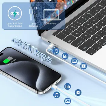 適用於 iPhone 14/13/12/11 Pro Max/XS/iPad 的 40W USB-C 快充數據線手機配件充電器套裝 10 最佳銷售 iPhone 14 充電器 - №5