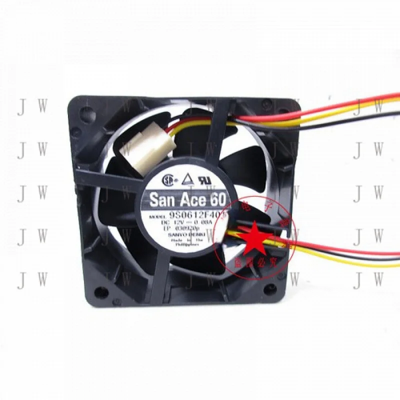 

DDW 1 шт. для Sanyo 9S0612F401 6CM 6025 12V 0.08A бесшумный охлаждающий вентилятор с двойным шарикоподшипником