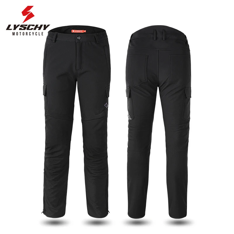 LYSCHY-pantalones de montar en motocicleta para mujer, pantalón Cálido impermeable a prueba de caídas, Protector CE2 incorporado, Invierno