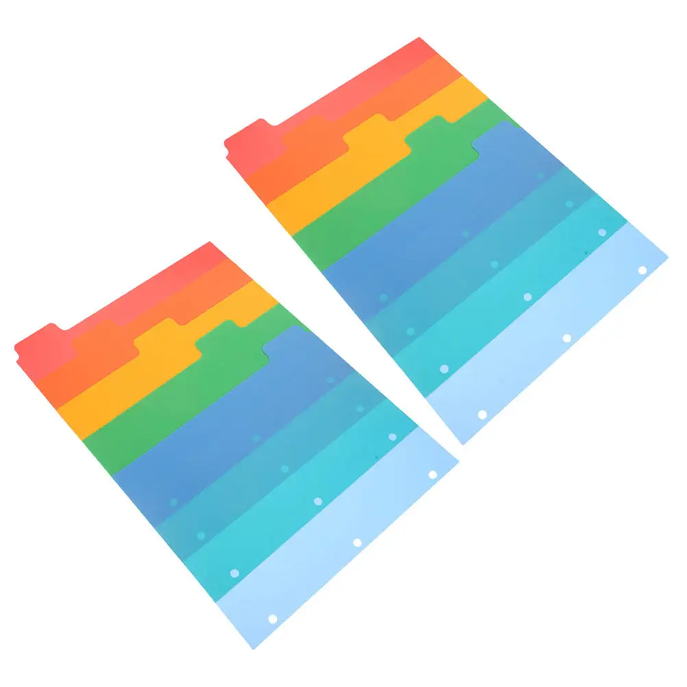 

10Pcs Classification Index Dividers Multipurpose Binder Tabs for Organizing Documents Notebooks Office Supplies