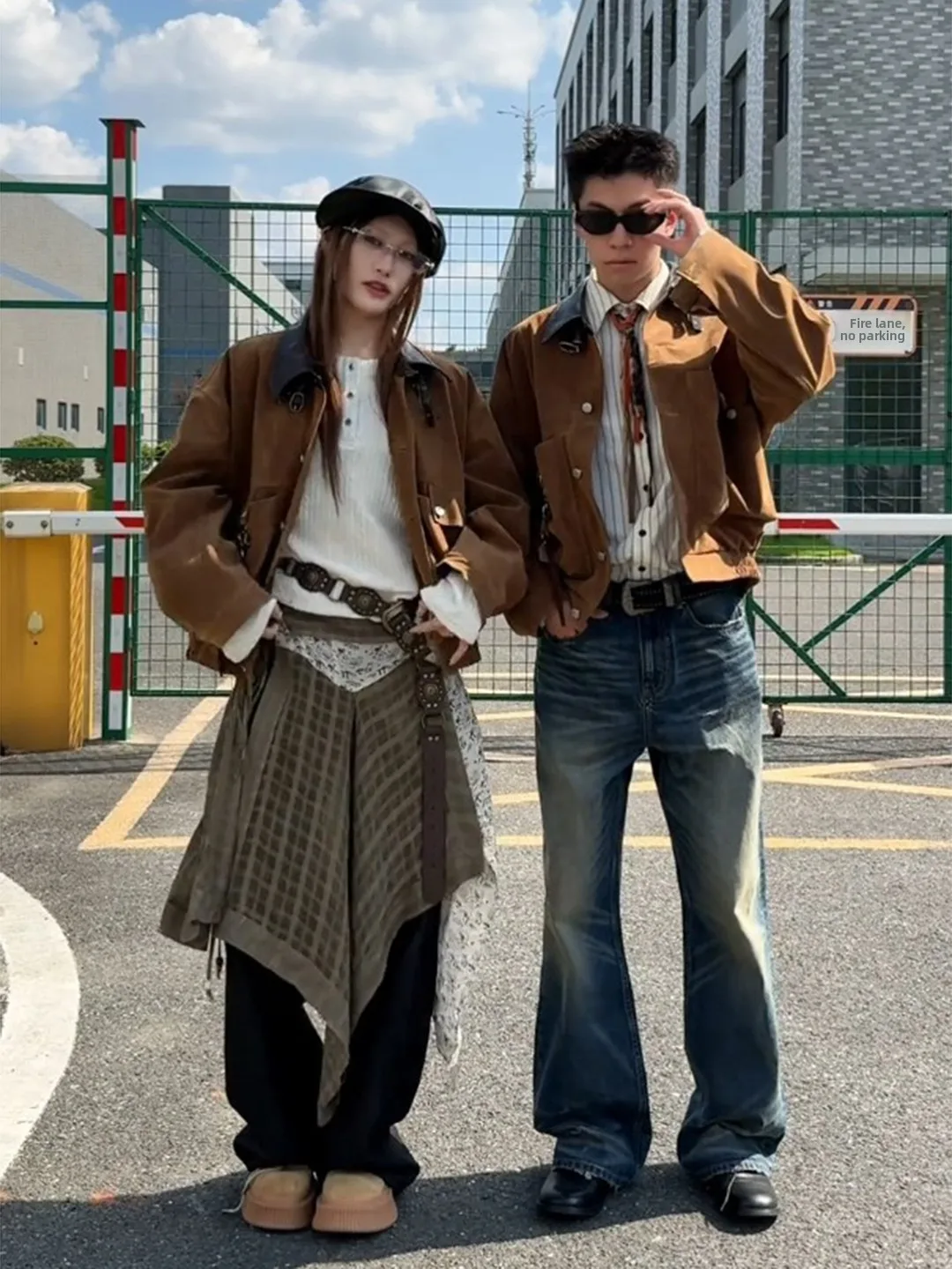 

Бейсбольная куртка Cleanfit для пар, мужская и женская, осенняя, винтажная, в рабочем стиле, из смесового хлопка и полиэстера, износостойкая