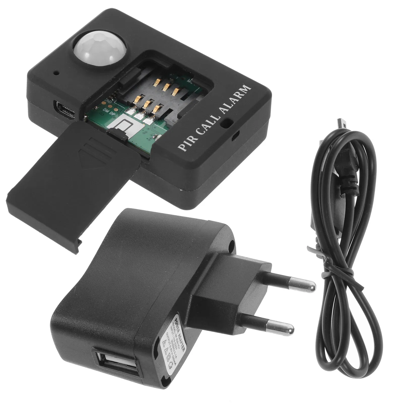 

Infrared Sensor Gsm Alarm High Security Detection 4M 120° For Home Store Factory Warehouse Monitoring Black Eu Plug