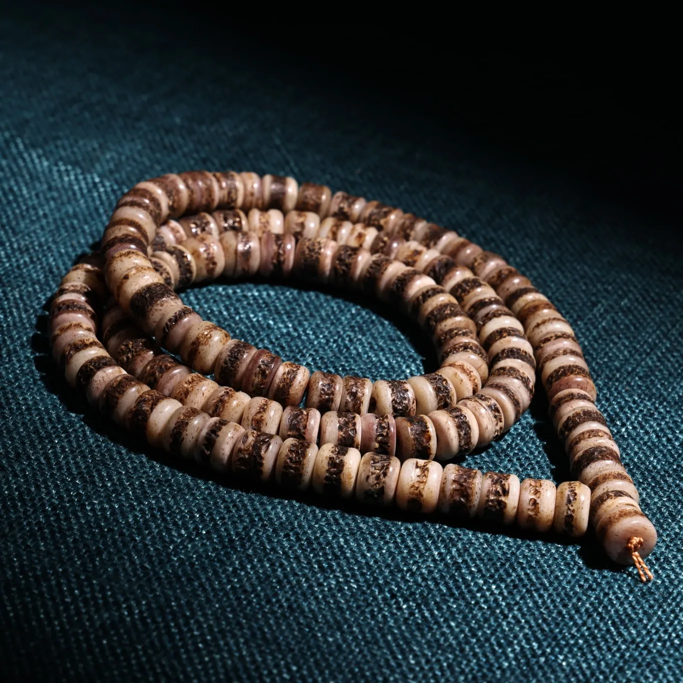 

17"Tibetan Temple Collection Old Natural Gabbra 108 Buddha Beads Kabbala Necklace Pendant Amulet Dharma Town house Exorcism