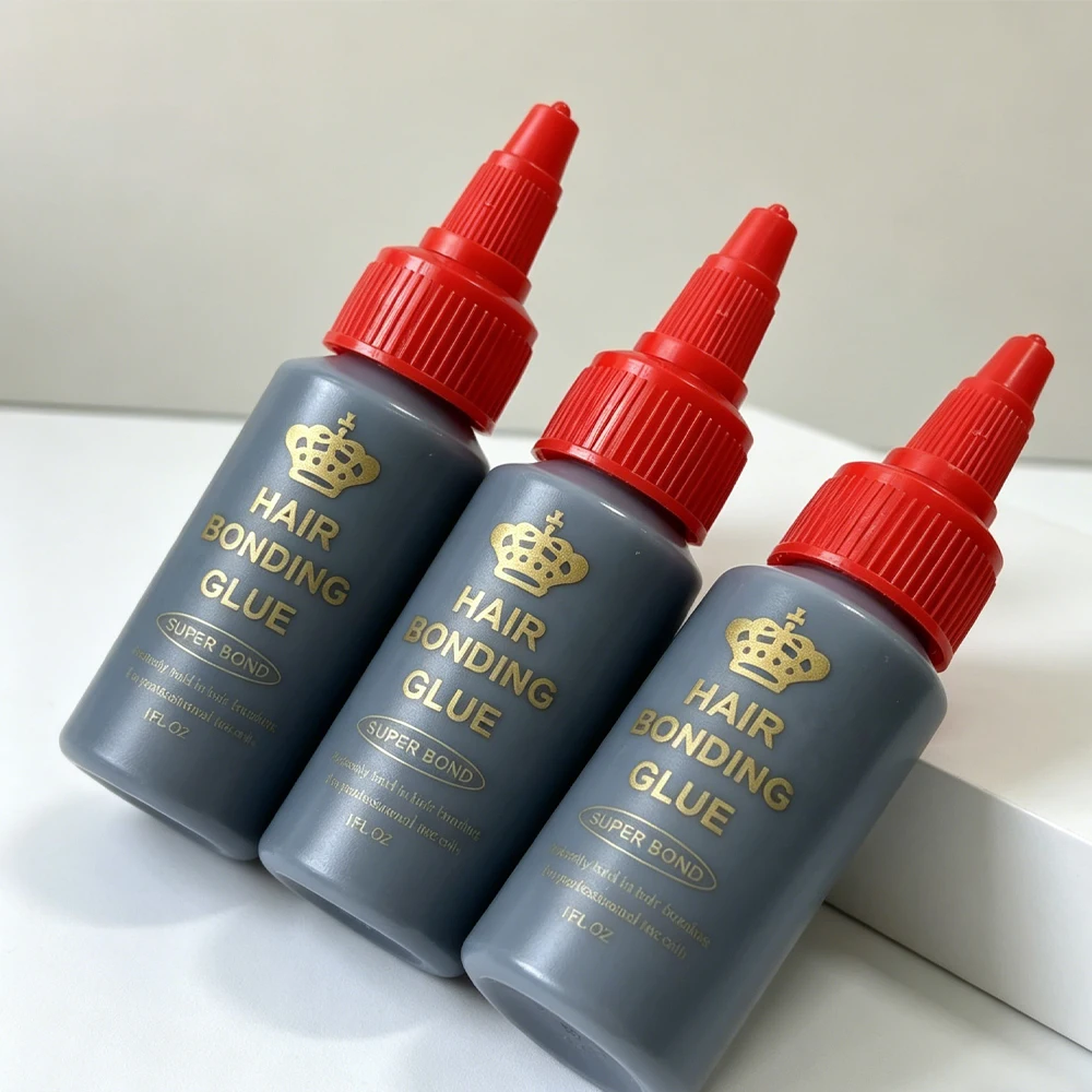 1 O.z. 1/2/3PC Black Waterproof Hair Bonding Glue, False Eyelashes Super Hold Hair Weaving Lace Glue for Secure Hair Integration image 5