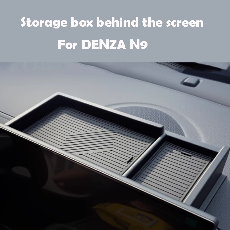 

For DENZA N9 2025 Storage Box Behind The Screen Small Object Placement Car Accessories