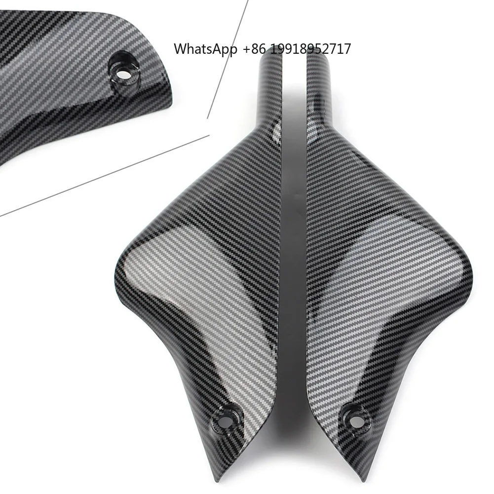 2Pcs Carbon Fiber Color Motorbike Front Fender Fairing Cover For  ZX6R ZX-6R 2000 2001 2002 Both Side Protector Guard