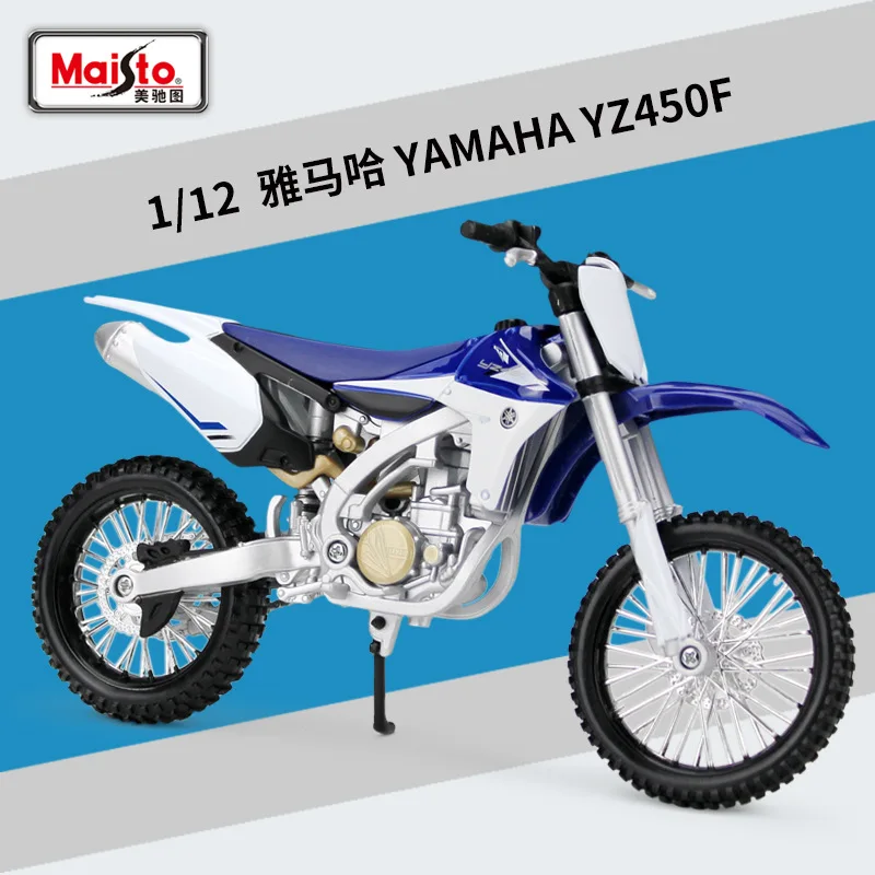 Maisto 1:12 Yamaha Yz450f Yz 450f Модель мотокросса Готовая коллекция игрушек в подарок