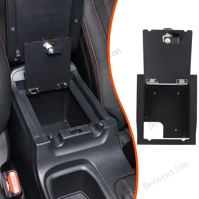 Z+ Alloy Center Console Safe GUN Storage Lock Box W/ TRAY For Subaru WRX VB 22+