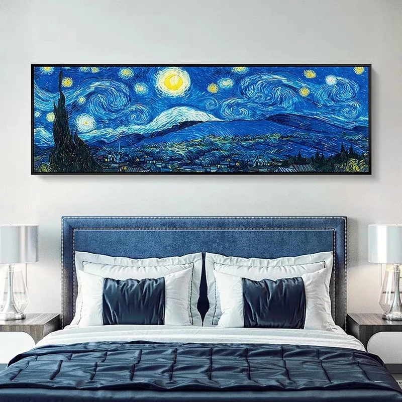 

DIY full Diamond Embroidery,Round Diamond 5D Van Gogh starry sky Living room decoration rhinestone beads Diamond painting