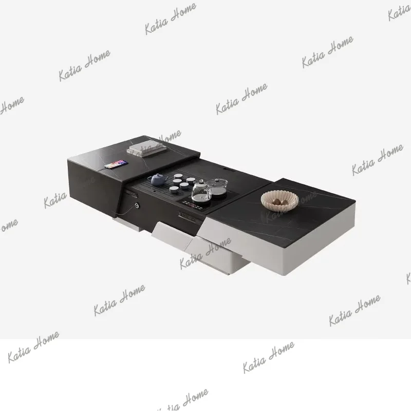 YJ Small Modern Coffee Table Designer European Top Minimalist Black Coffee Table Minimalist Mesa De Centro Sala Furniture Home