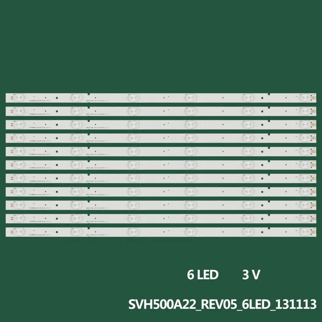 

100set=1100PCS 6LEDs 559mm LED backlight strip for LED50EC280JD LED50K20JD LED50K320U NS-50D550NA15 SVH500A22 REV05 6LED 131113