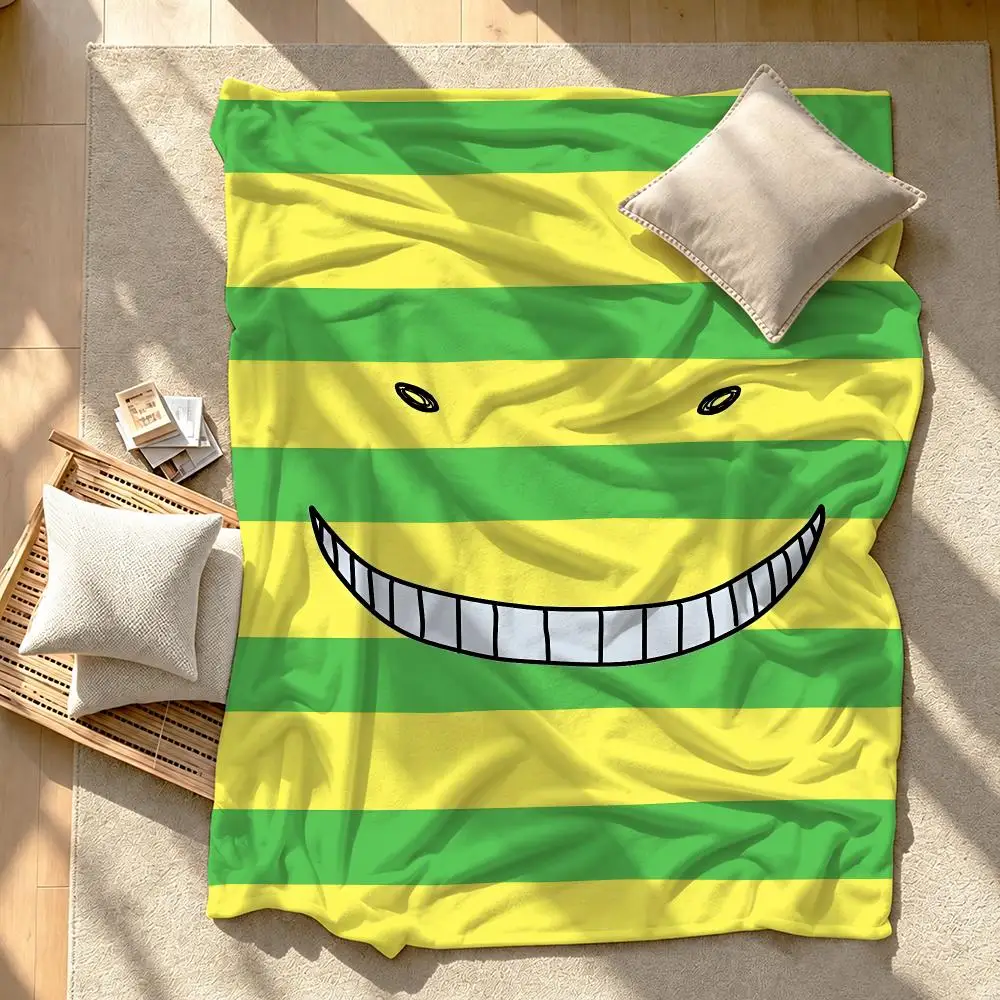 Anime Assassination Classroom Throw Short Plush Throw Blanket Soft Skin-Friendly Multi-Scene Home Office