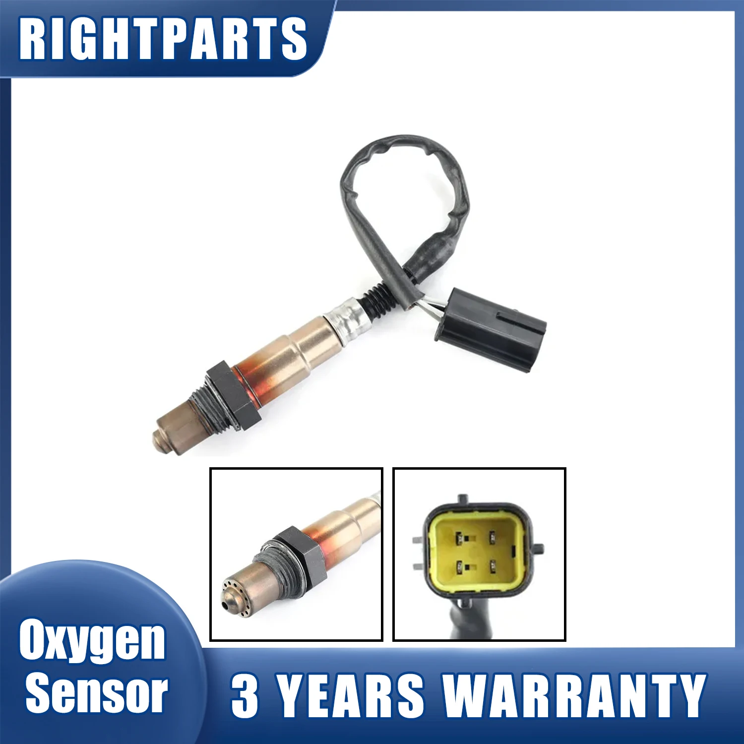 RIGHTPARTS Lambda Oxygen Sensor 24101877 For Buick Chevrolet New Sail 1.2L 1.4L