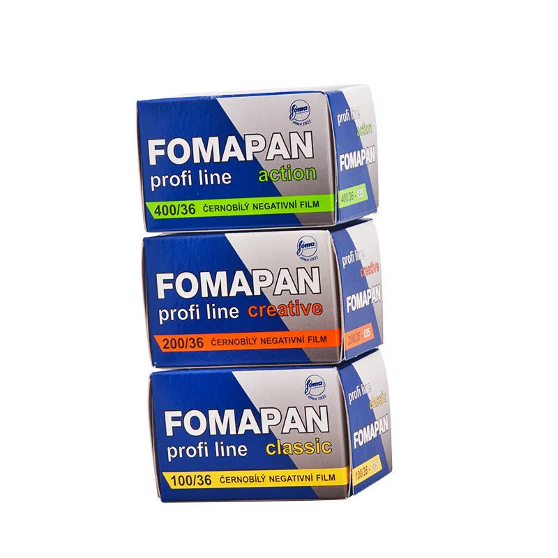Black And White Film New 135  Film Fomapan 100/200/400 Film Kinetoscope Move Film Classic Subpackage Rolls 36 Exposure Per Roll