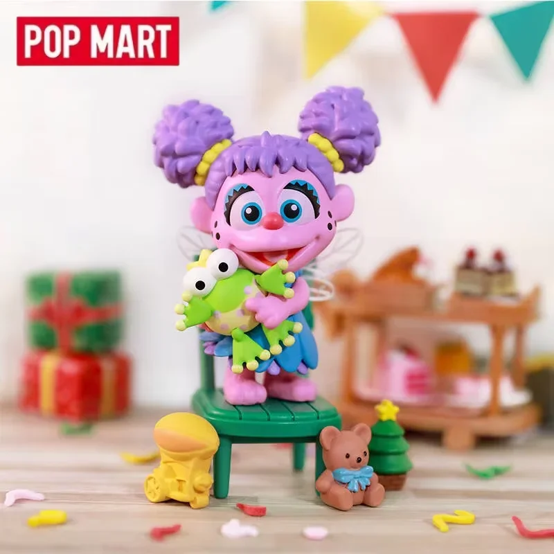 POP MART Sesame Street Party Series Kawaii Anime Blind Box Figurines - Surprise Mystère Cadeau de collection pour les filles