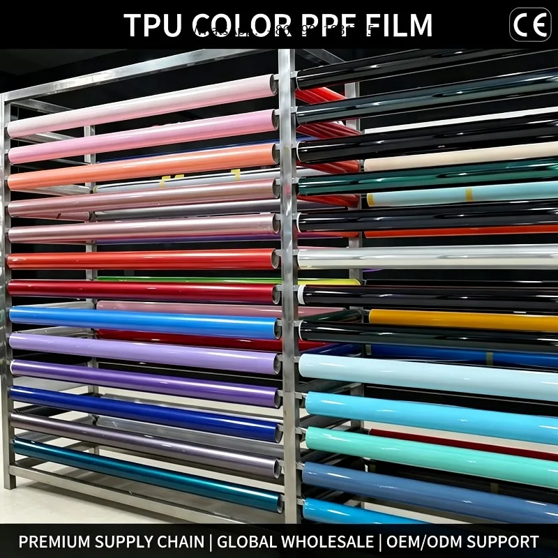 Wholesale Color Change TPU PPF Film 7.5mil Self Healing Luxury Car Wrap 5 Year Warranty for Car Body Roll