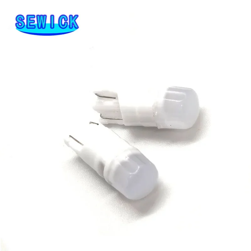 100Pcs T10 W5W Ceramic 3D LED Waterproof Wedge Licence Plate Lights WY5W Turn Side Lamp Car Reading Dome Light Auto Parking Bulb