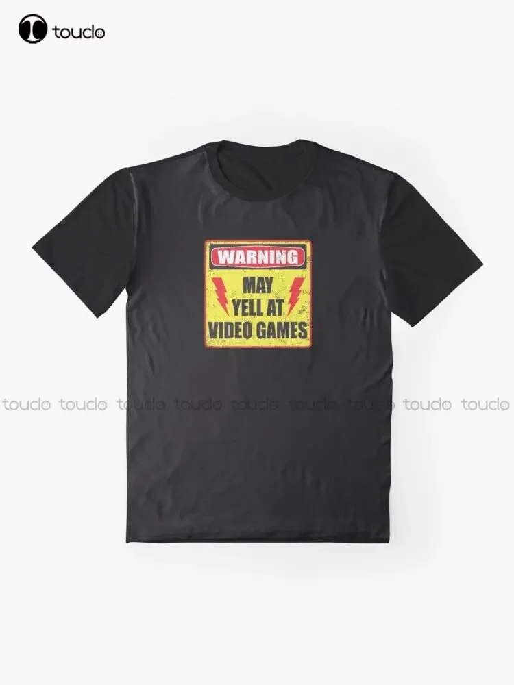 Gamer Warning Graphic T-Shirt Custom Aldult Teen Unisex Digital Printing Tee Shirts Custom Gift Xxs-5Xl Streetwear