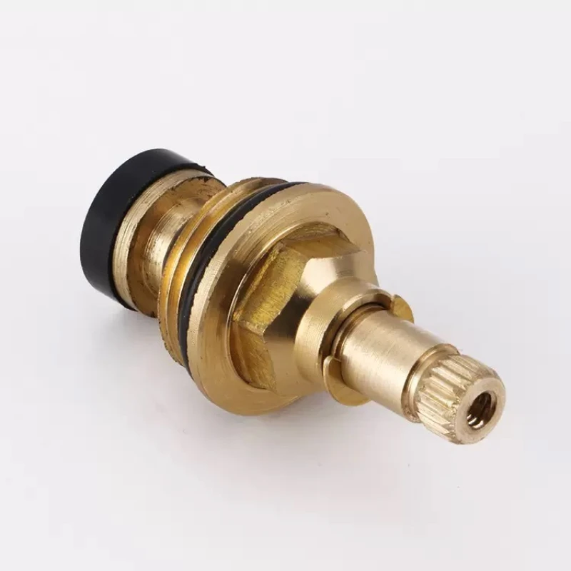 

Brass Slow Opening Spool Faucet Hot and Cold Water Spool G1/2 Kitchen Sink Mixer Tap Stream Sprayer Head Yellow Mixer Tap Inner
