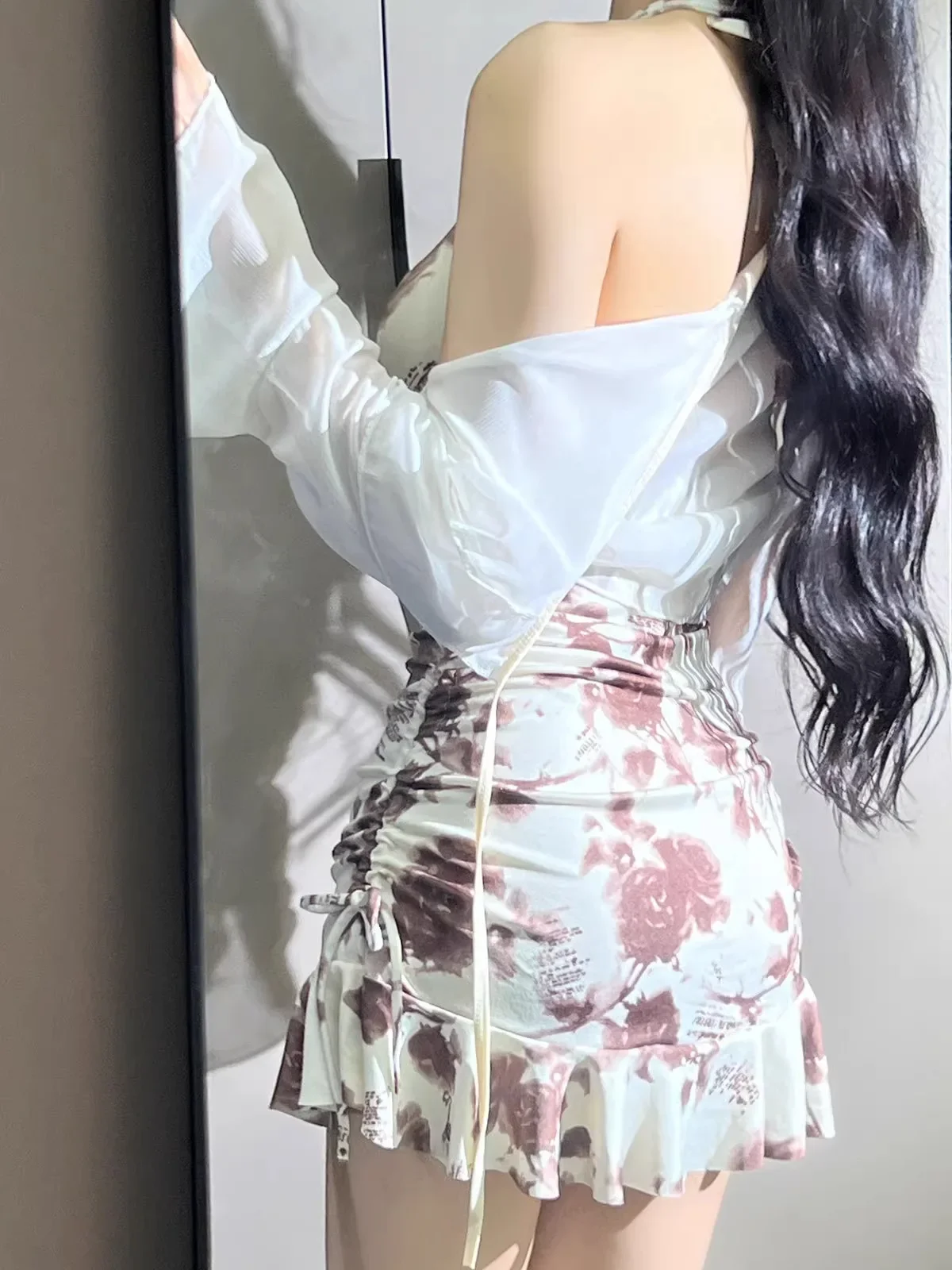 Women's New One-piece Conservative Skirt Style Beautiful Pure and High-end Feeling of Belly-covering Swimsuit