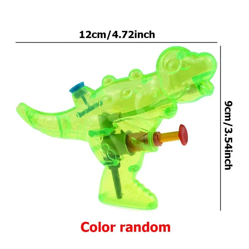 3 Stuks Dinosaurus Waterpistool Kinderen Speelgoed Pers Type Mini Waterpistool Strand Water Speelgoed Speelgoed Zomer Buiten Transparante Effen Kleur Tmz