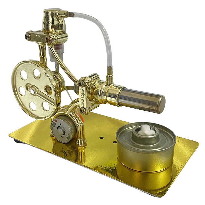 

Металлический двигатель Стирлинга с горячим воздухом, уникальная образовательная модель игрушки, декор для рабочего стола для обучения физике для детей