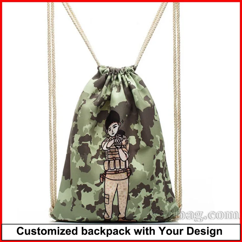 250Pcs Personalized Promotional Gift Backpacks Bags with Customize Your Own Pictures Design