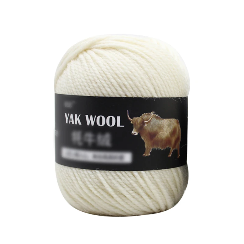 Yak Wool 3-Strand Wool Yarn Hand Woven Medium Thick Sweater Coat Yarn Crochet Scarf Hat Yarn images - 6