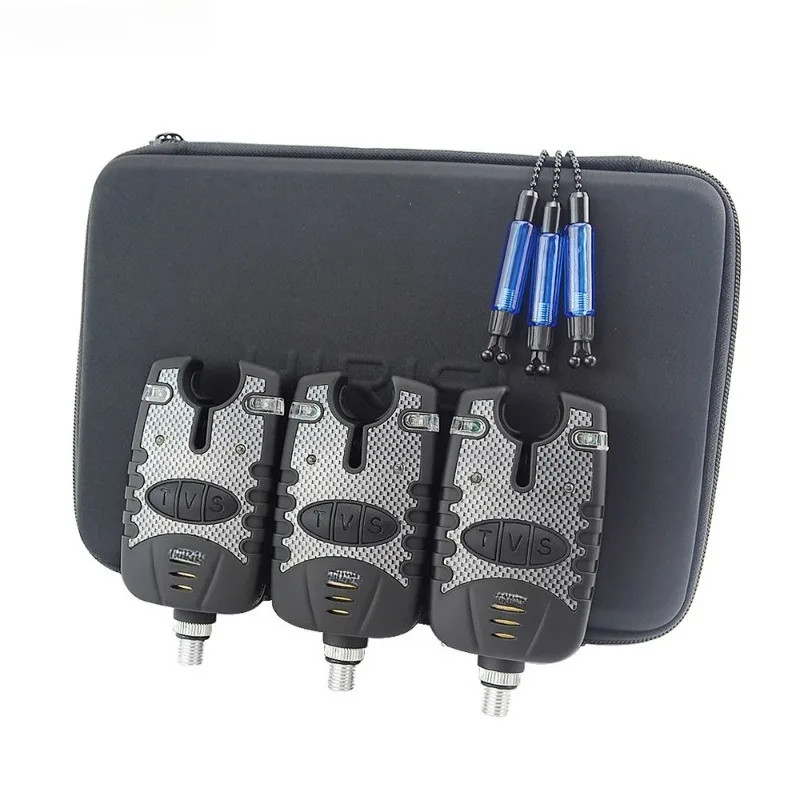 Fishing electronic induction alarm set, night fishing sea rod reminder hook bite alarm bell signal light