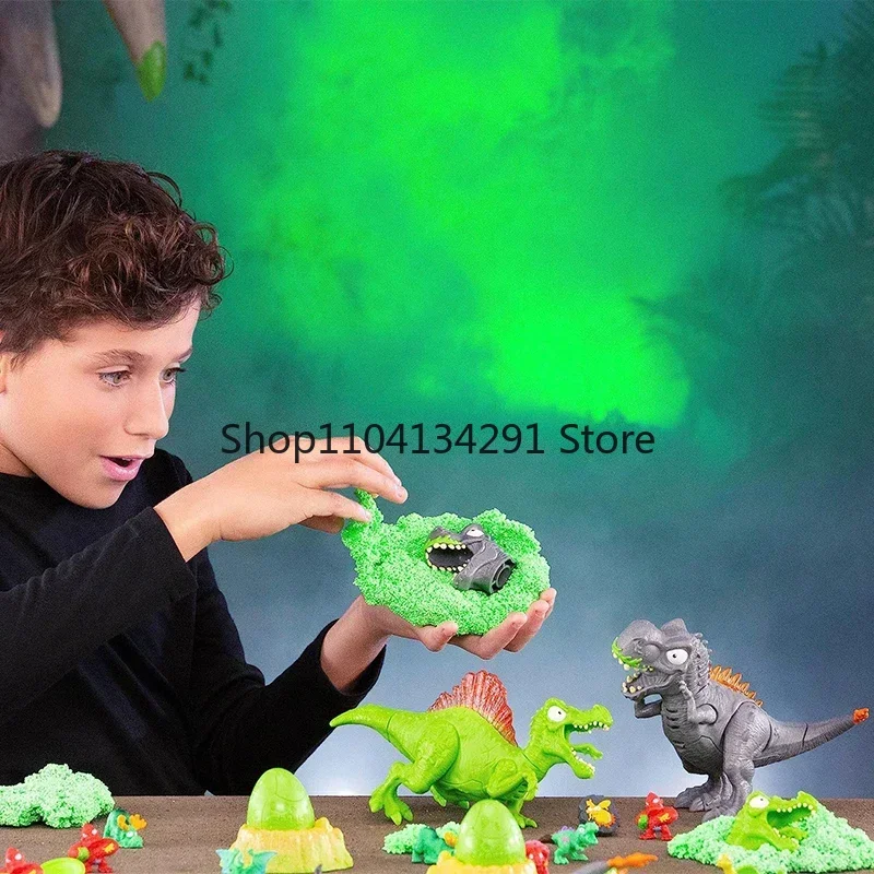 ZURU Smashers Mini Mega Jurassic Lightup Dino Surprise Egg T-Rex Spinosaurus Stegosaurus Dinosaur Model Boys Archaeology Toys
