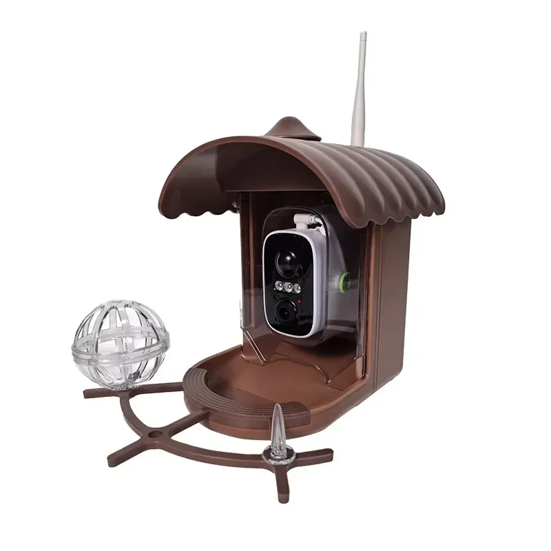 Cross-border HD bird feeder, camera, AI bird recognition, solar monitoring, smart pet feeding function, China model D3-B5