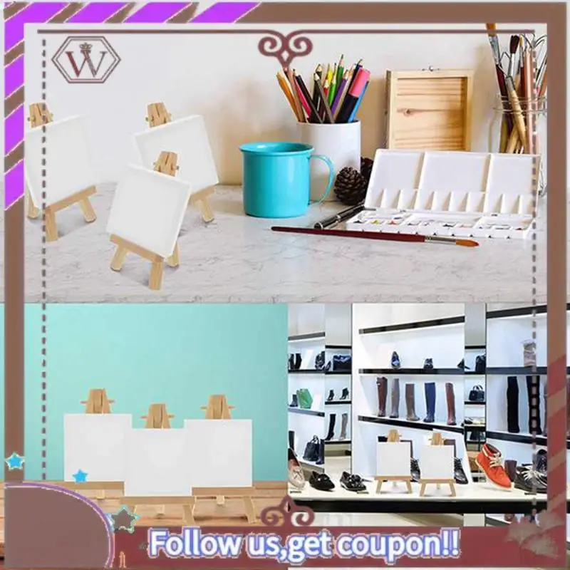 ABBG-40 Mini DIY Wooden Frame Artist Wooden Easel Wedding Table Card Stand Display Stand Party Decoration 15X8cm Easel