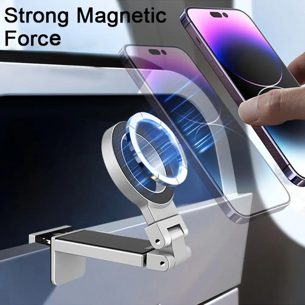 

Multi-Axis Rotating Phone Stand Magnetic Foldable ABS Holder Universal Adjustable Phone Mount Compatible Portable Stable