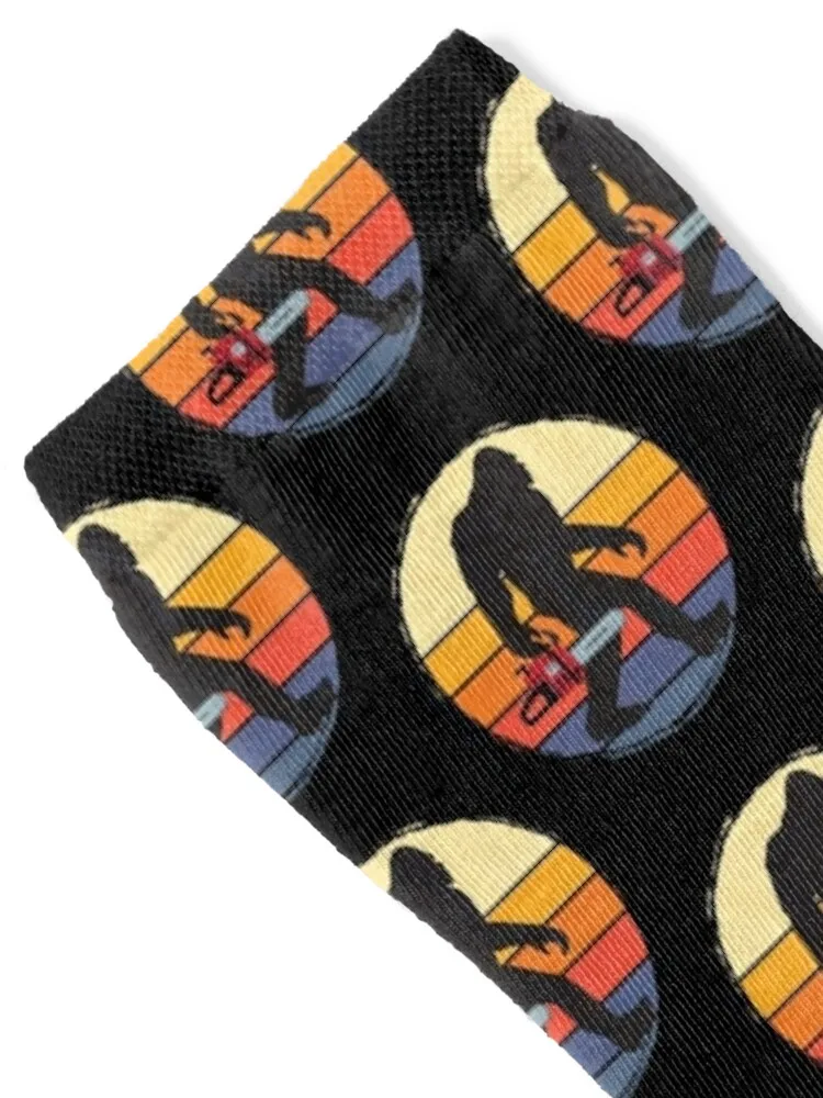 Bigfoot Carrying A Chainsaw Socks fashionable colored Girl'S Socks Men's