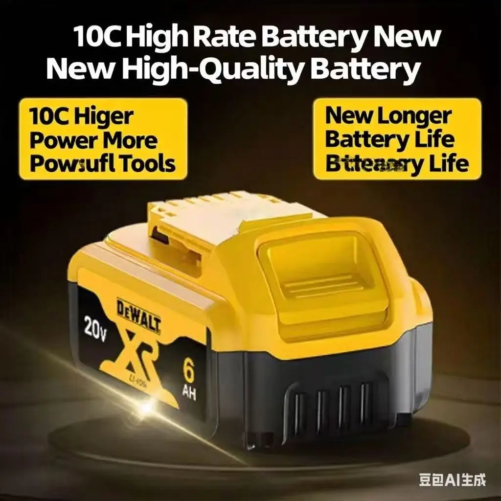 

100% подлинный аккумулятор DeWalt 20 В, 6,0 Ач — литий-ионный аккумулятор качества OEM для беспроводных инструментов DeWalt