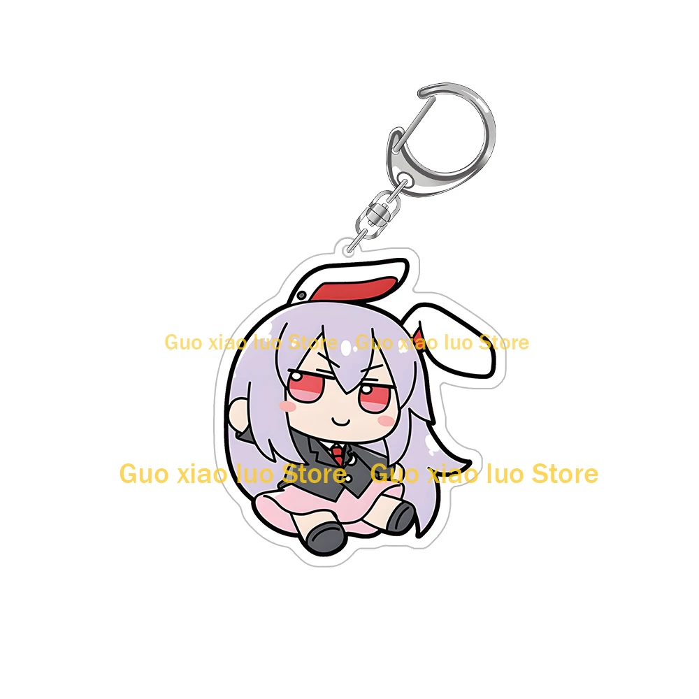 Touhou Project Reimu Hakurei Marisa Kirisame Patchouli Knowledge Remilia Scarlet Flandre Scarlet Chibi أنيمي سلسلة مفاتيح مصنوعة من الأكريليك