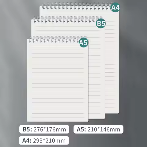 A4 A5 B5 Spiral book coil Notebook To-Do Lined DOT Blank Grid Paper Journal Diary Sketchbook For School Supplies Stationery