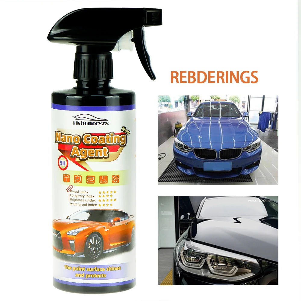 

9H Car Liquid Ceramic Coat Super Hydrophobic Glass Coating Set Polysiloxane and Nano materials Ceramics For Cars