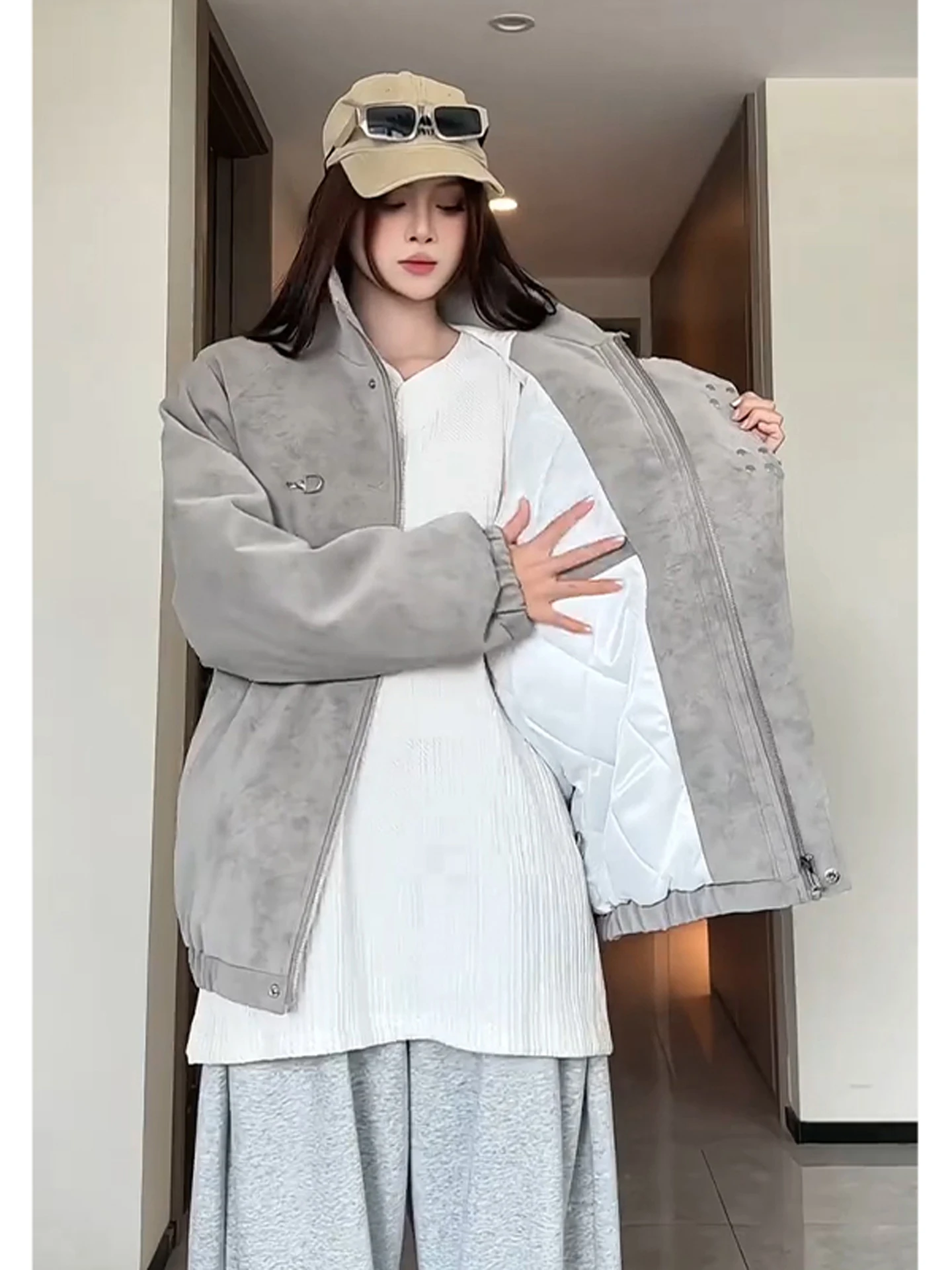 

Новая китайская утепленная зимняя куртка для мужчин, хлопковое пальто с полиуретановым покрытием, теплая парная куртка из хлопка, свободный крой, городской стиль