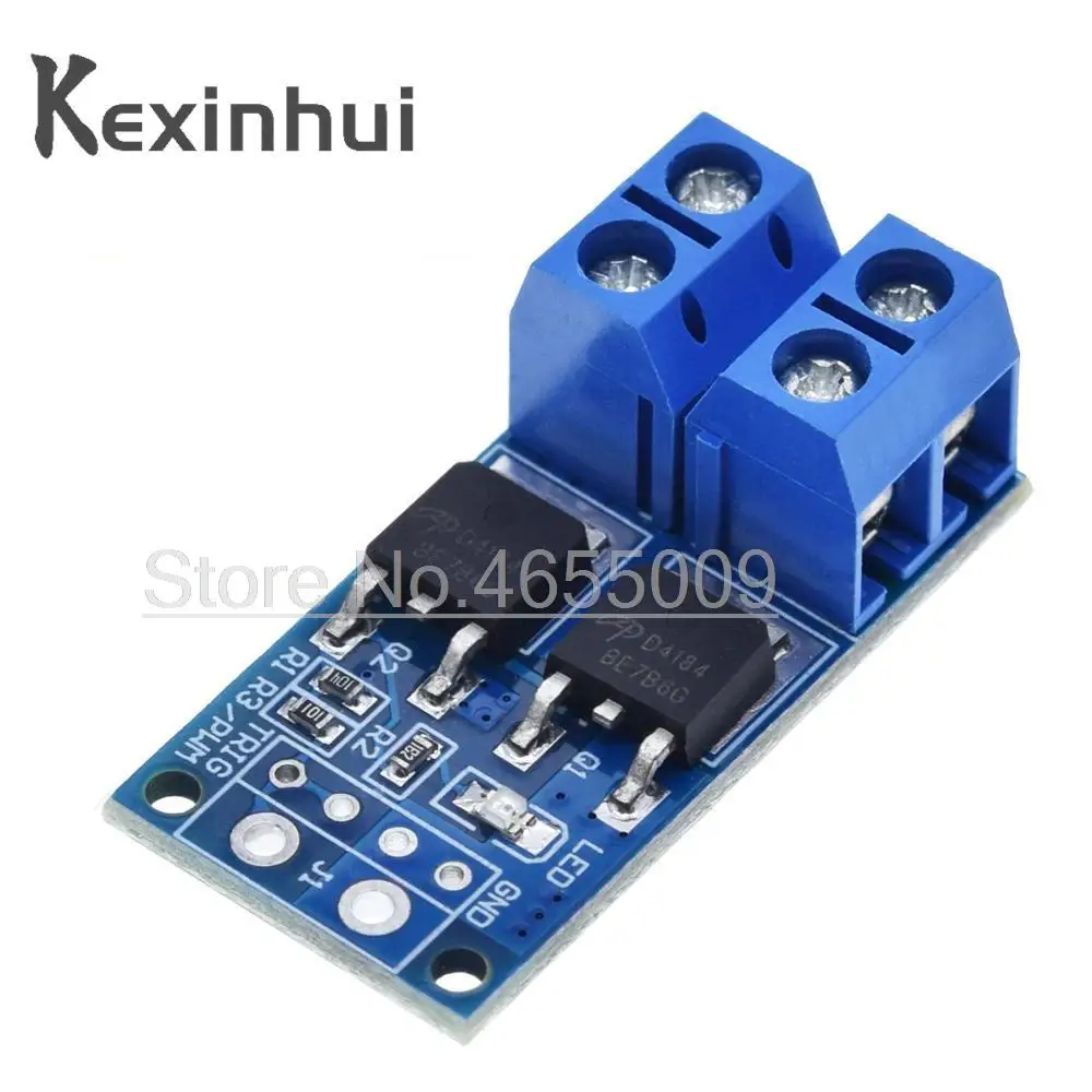 15A 400W MOS FET Trigger Switch Drive Module DC 5V-36V PWM Regulator Control Panel Motor control board