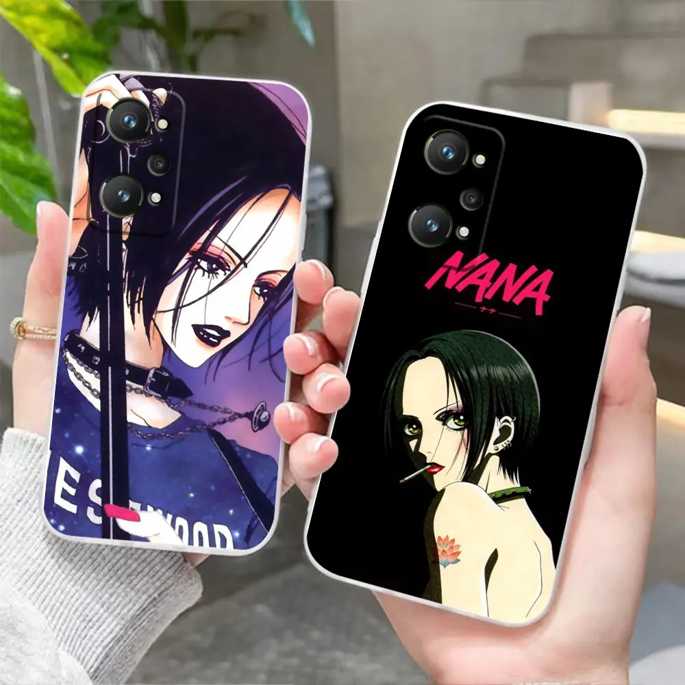 Clear Phone Case For Realme 11 10 8 7 7i 5 GT 2 NEO 2 3 5 FIND X2 X3 X5 PRO PLUS 4G 5G Case Funda Nana Osaki on Purple Tie Dye