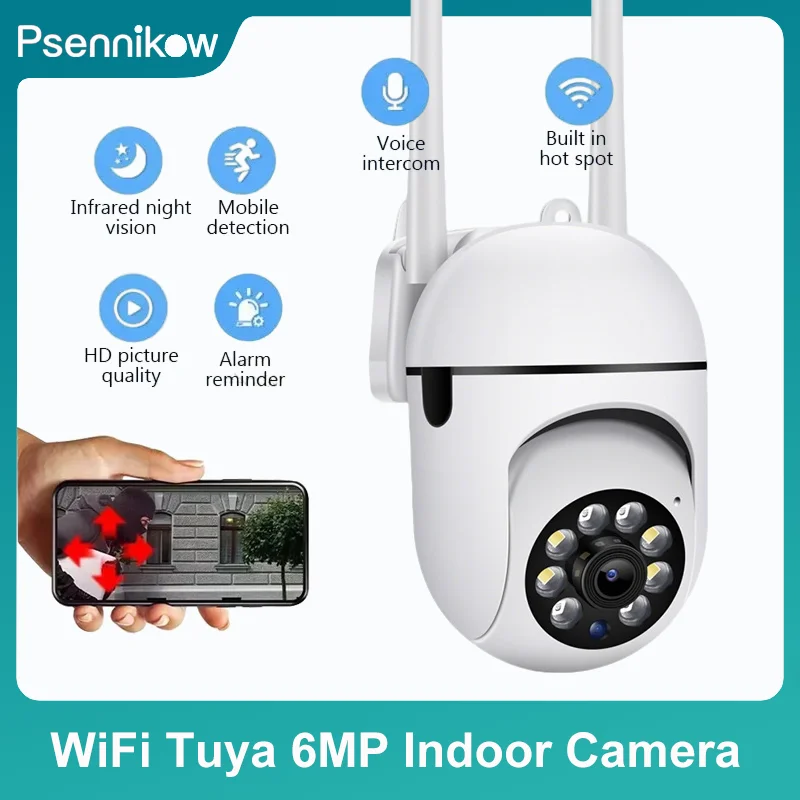 A7 8mp Security Camera APP Wireless HD Wireless IP Indoor/Outdoor Color Night Vision Two-Way Audio 360° Baby Monitor Night Color