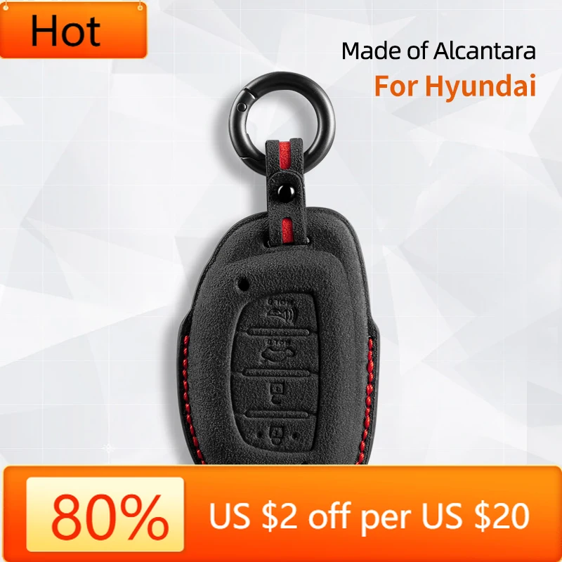 

Внутренние молдинги для Hyundai Tucson Santa Fe Rena Sonata Elantra Creta i10 i30 i40, аксессуары, 4-кнопочный замшевый автомобильный смарт-ключ Ca