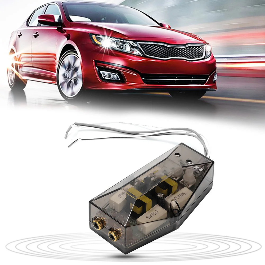 12V Car Amplifier High Low Audio Converter Subwoofer Signal Adapter Portable Universal RCA Line Output Converter for Car Audio
