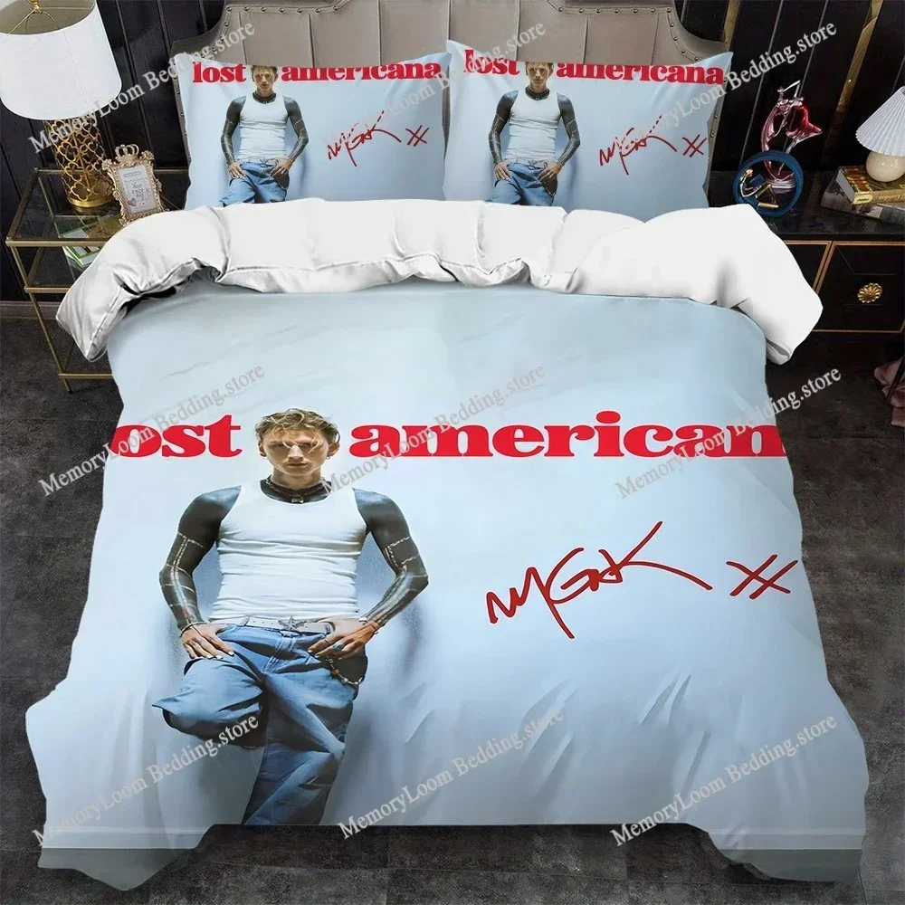 Rapper M-Machine G-Gun-Kelly Music Duvet Cover Set Bedding Soft Laundry Cotton Bed Four Seasons Student Dormitory Home Textile96