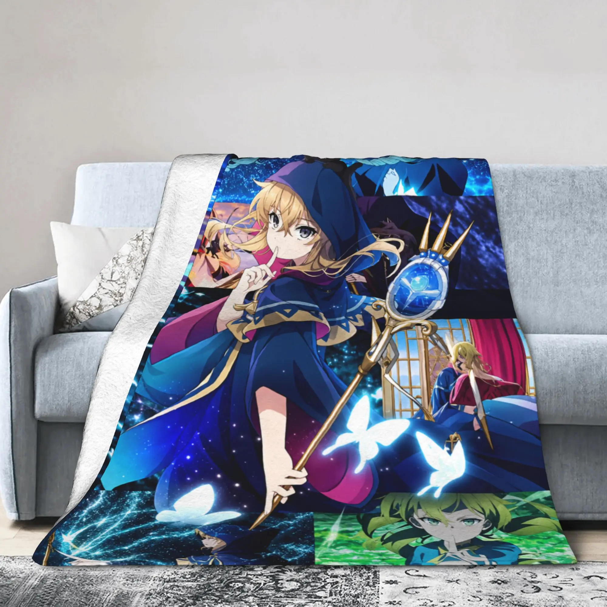 Lilia I Started Being the World’s Strongest Witch Blanket Warm Plush Bedding Throws For Bedroom Flannel Bedspread Bed Cover
